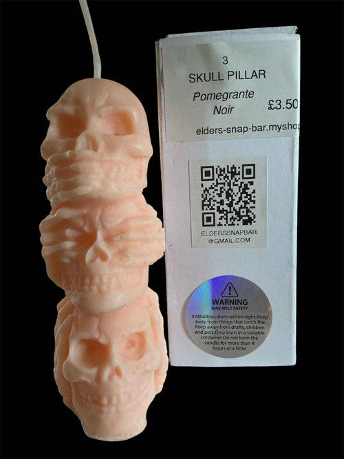 3 Skull Pillar - Pomegrante Noir - Elders Snap Bar