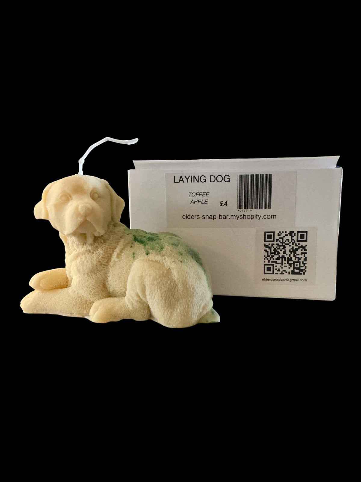 Laying Dog - Toffee Apple