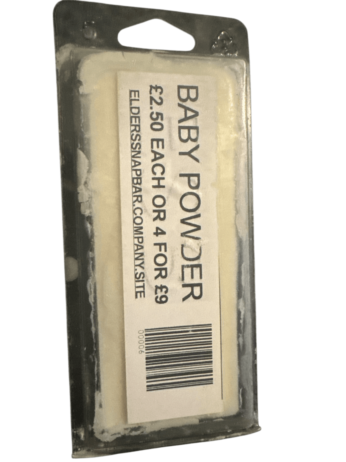 Baby Powder Soy Wax Melt - Experience Pure Comfort and Nostalgia - Elders Snap Bar
