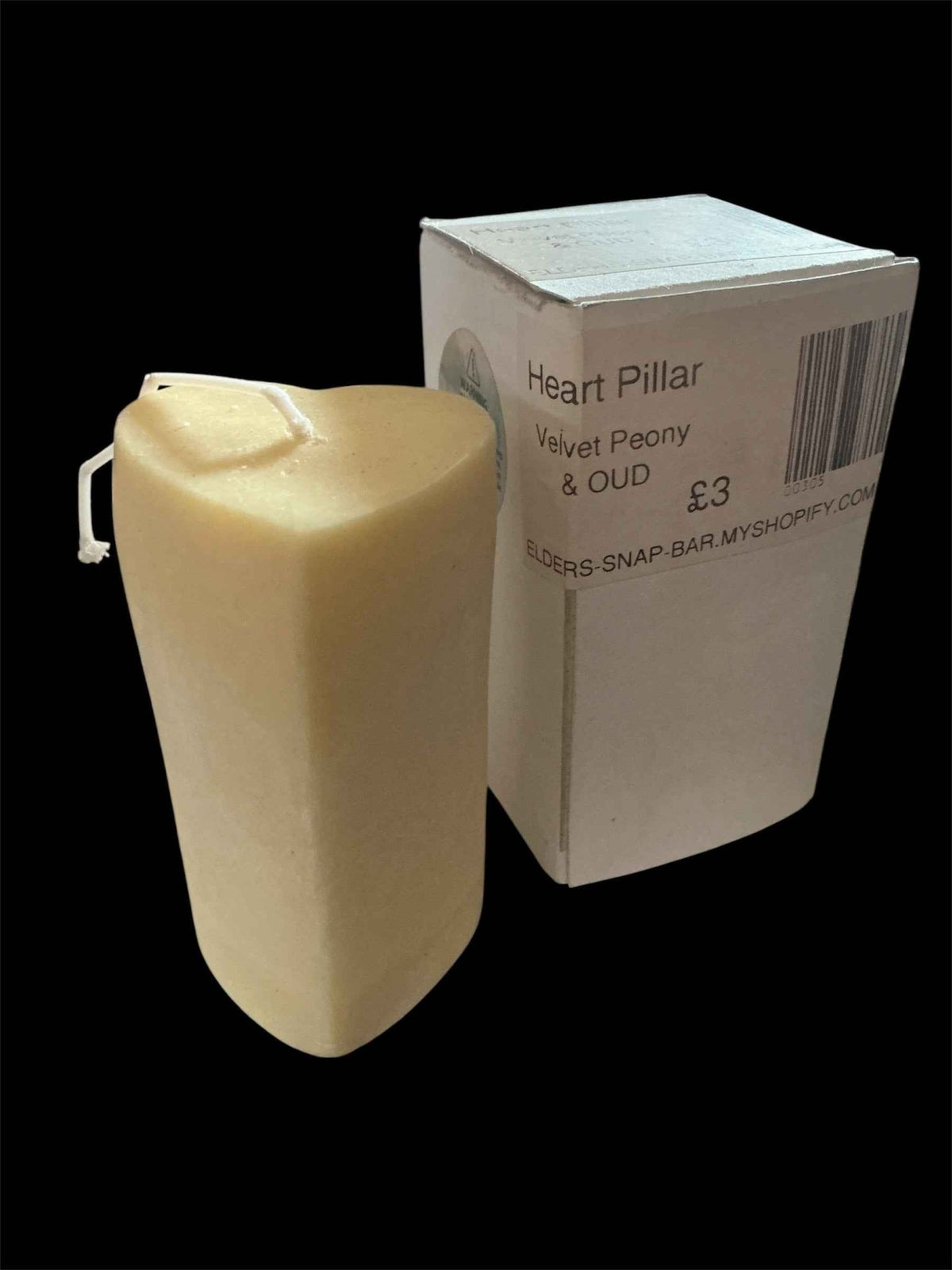 Heart Pillar - Velvet Peony & OUD - Elders Snap Bar